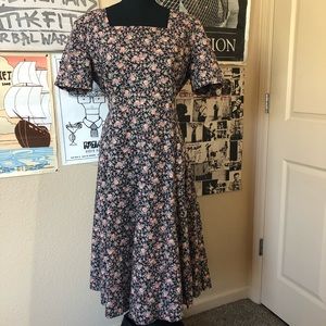 Grunge-era Floral Maxi Dress